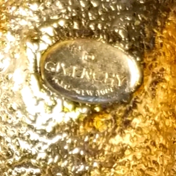 VTG GIVENCHY PARIS NY Gun Metal Earrings - Picture 7 of 7